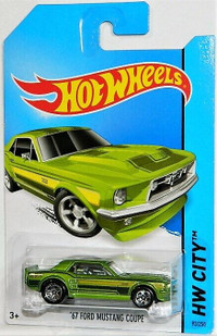 Hot Wheels 1/64 '67 Ford Mustang Coupe Diecast Cars