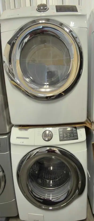 Samsung stacking washer and dryer with free delivery, View more