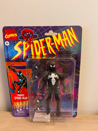 Marvel Legends Retro Symbiote Spider-Man Action Figure