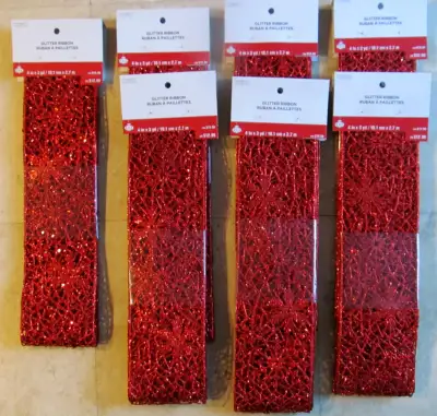 Red ribbon for Christmas, View more