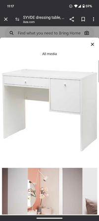 Ikea Dressing Table and Chair