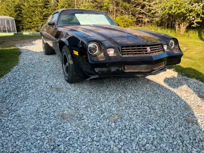 For sale is my 1979 Chevrolet Camaro Z28, a true classic muscle car featuring a four-speed manual tr...