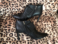 Brand new leather stiletto ankle boots size 9–9.5