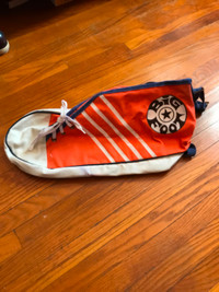 Large Orange Shoe Tote Bag