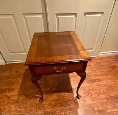 Antique Wood Side Table, View more