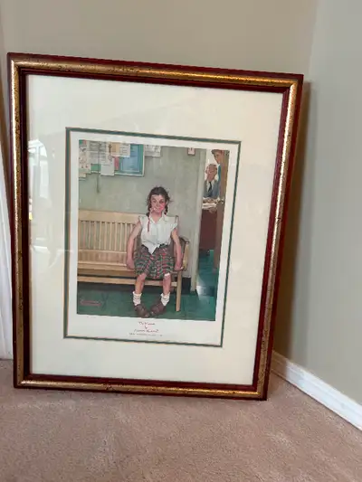 Vintage Framed Print” Shiner” by Norman Rockwell, View more