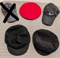 Hats, caps and a tam