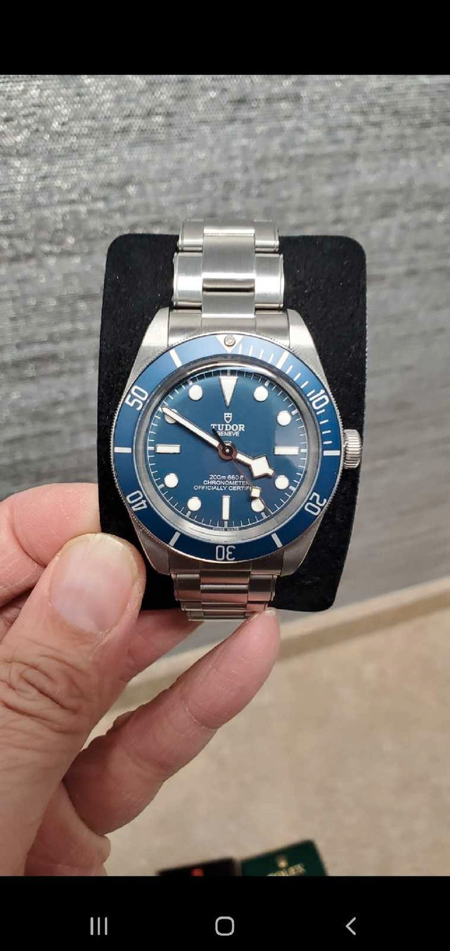 Tudor Black Bay 58 Blue 39mm Diver, like NEW! in Jewellery & Watches in Markham / York Region
