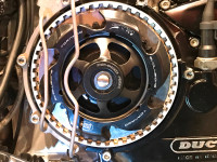 Ducati fully open Dry Clutch covers STM titanium