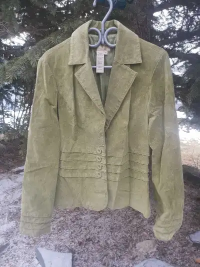 Leather Suede Jacket Tall Girl Size 10, View more