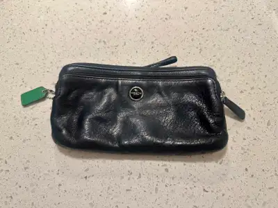 Coach Black Leather Wristlet, View more