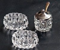 Vintage Open Salt Cellar Bowls (3)