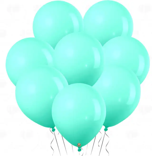 Biodegradable Mini Balloons 100 pcs Pastel Mint 5 Inch in Holiday, Event & Seasonal in City of Toronto - Image 4