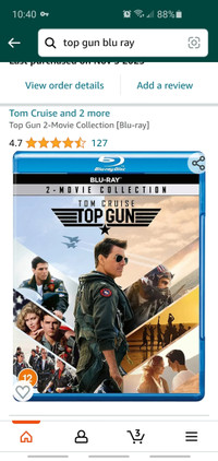 Top Gun Original & Maverick Blu Ray set. Brand new! 