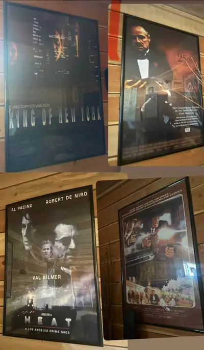 ✨ Movie Theatre Poster Collection – Framed & Ready to Display! Selling 11 movie posters, each with i...