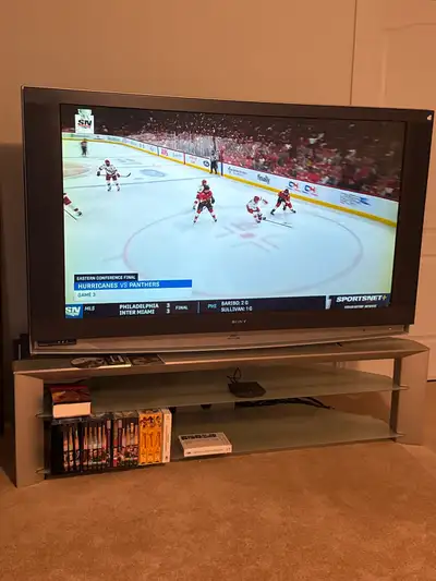 60” Sony Grand Wega Rear Projection. Great picture and sound. Stand available for purchase also. Not...