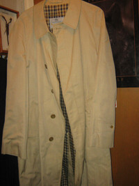 Aquascutum London Aqua 5 Trench Coat  Jacket Made in England New