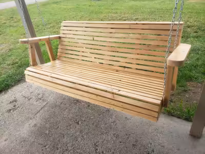 Custom made porch swings and garden benches. Can be made to any size and painted or stained any colo...