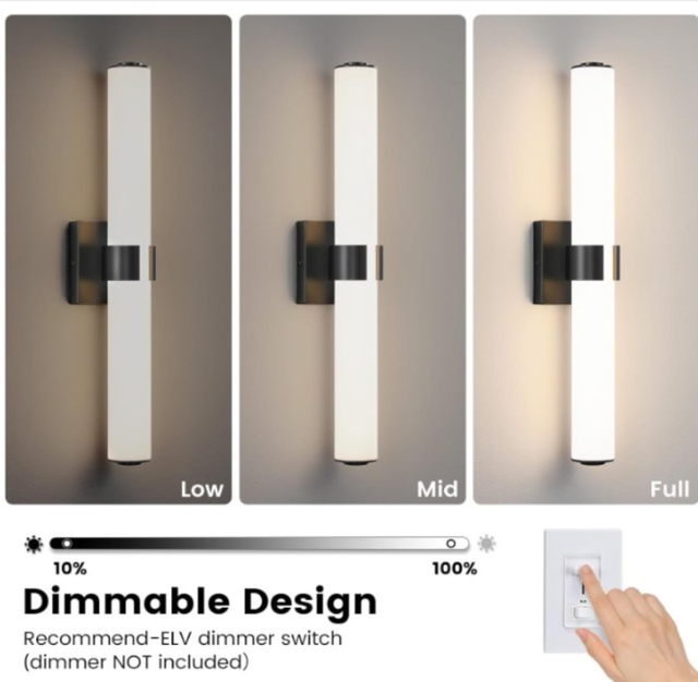 Applique murale moderne à DEL 23 pouces, 28 W, NEUF in Indoor Lighting & Fans in Québec City - Image 6