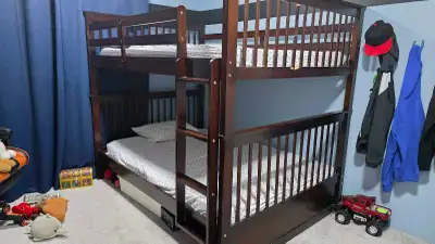 Wooden Double Bunkbed For Sale, View more