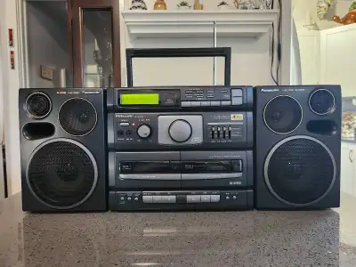 Panasonic Portable CD, Cassette Boombox, View more
