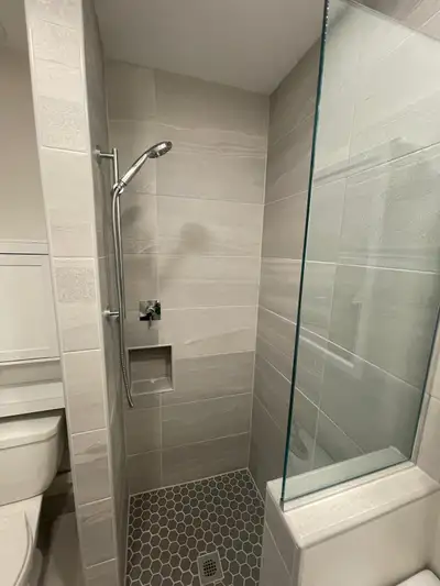 -Bright basement apartment with separate entrance and one driveway parking spot (second available fo...