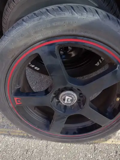 Nice shape 17in. Off chevy cruze 2017 4tires and rims bought new rims tires