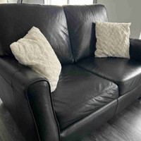 Genuine Leather Sofa and Loveseat