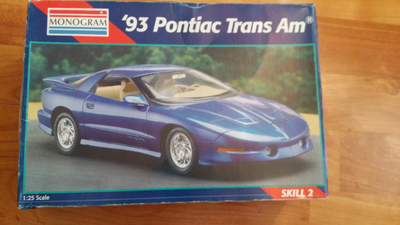 New Unbuilt Monogram 1993 Pontiac Trans Am Kit In 1/25 Scale, View more