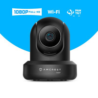 Amcrest 1080P Pan/Tilt Black Wireless Security Camera IP2M-841B