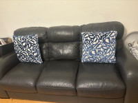 $250 grey leather sofa 