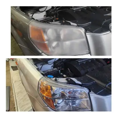 Is your vehicle safe to drive at night? Yellowed, foggy headlights can drastically reduce your visib...