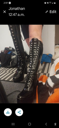 Lace up and zipper boots
