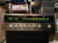 Sansui Seven receiver amplifier, engraved face