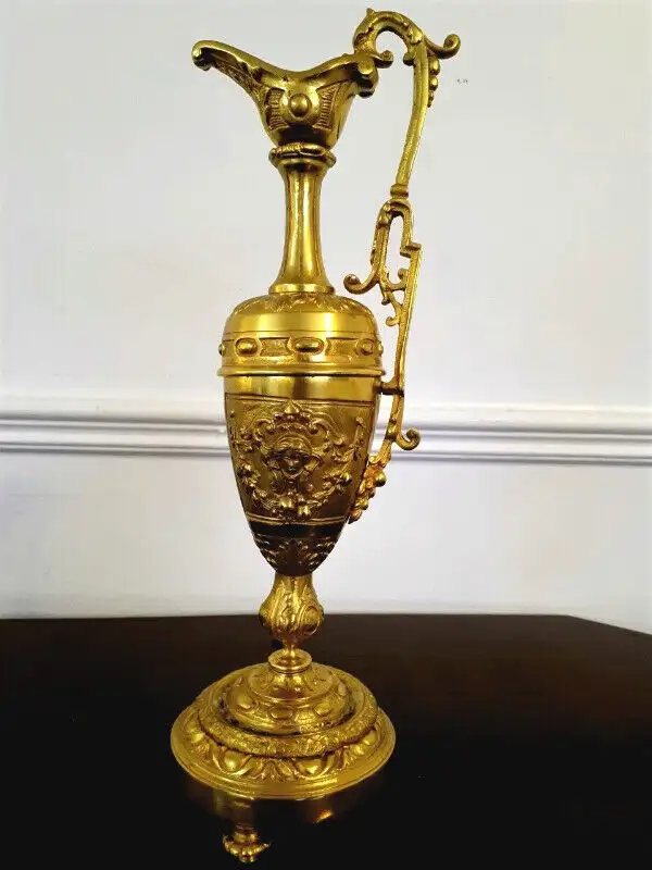 antique aiguière en bronze dore mythologie in Arts & Collectibles in Bathurst - Image 4