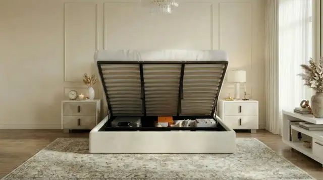 MAJOR SALE: Brand New Hydraulic Lift Up Storage Bed in Just $399 in Beds & Mattresses in Vancouver - Image 10