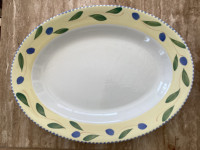 “Pier 1” Palermo Design Platter & Large Serving Bowl