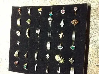 Large collection of costume rings for sale, View more