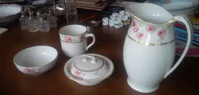 5 Pc Beautiful Floral Wash Basin Set, View more