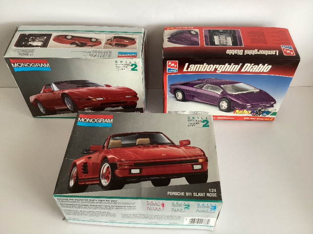 Lot of Three Plastic Car Models in Hobbies & Crafts in Winnipeg