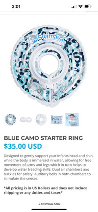 Swimava starter ring blue camo 1-18m up to 11kg