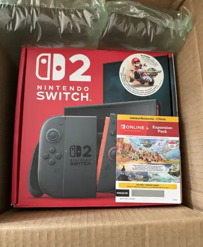  Switch 2 Mario Kart World Bundle with 12Month NSO+Expansion Pac, View more