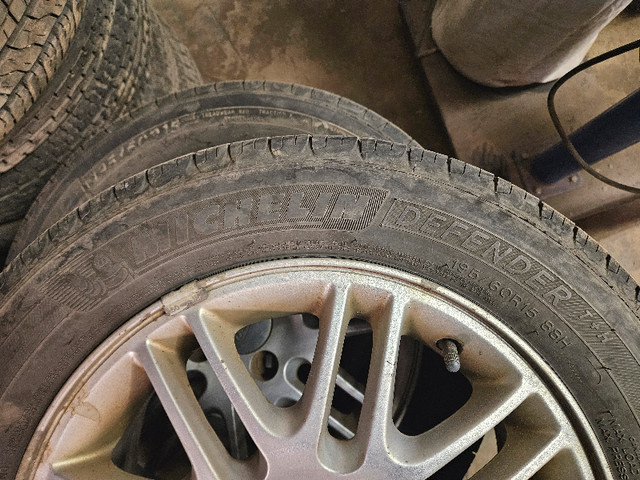 195/60R15 Winter & Summer Tires with Aluminum Rims in Tires & Rims in Edmonton - Image 2