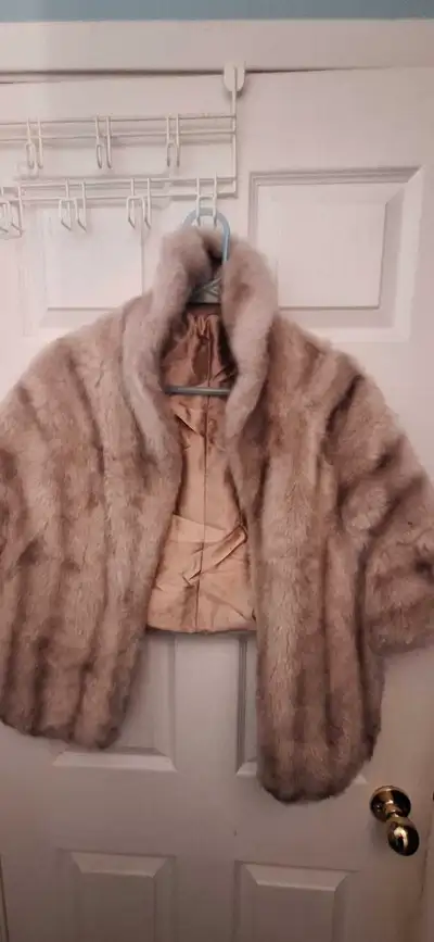 Faux fur shoulder wrap, View more