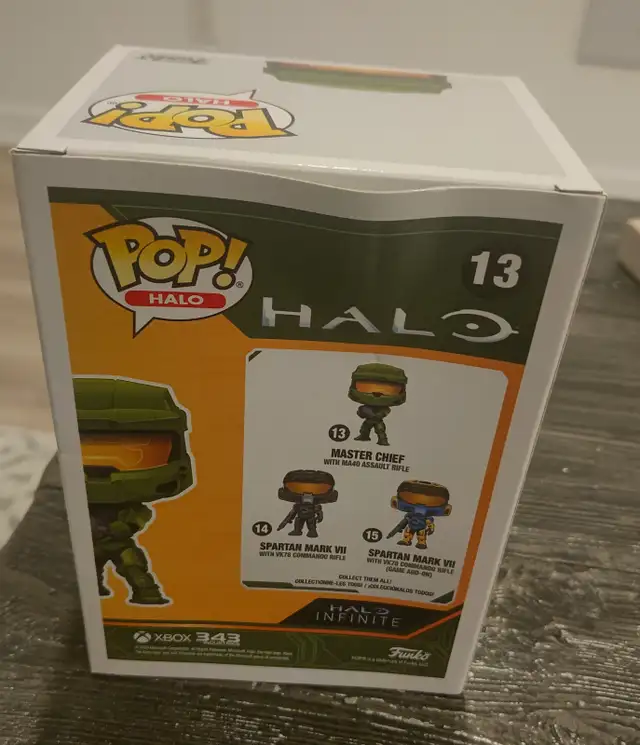 Funko POP Xbox Halo Master Chief with MA40 Assault Rifle #13 in Toys & Games in Laval / North Shore - Image 5