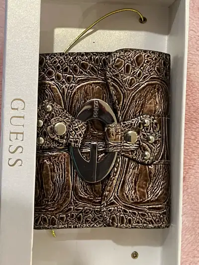 Guess Brown Croc Embossed Wallet, View more