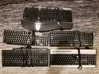 Well, I've got too many keyboards. Dell, HP, Acer, Lenovo and a Microsoft ergonomic. All are USB con...