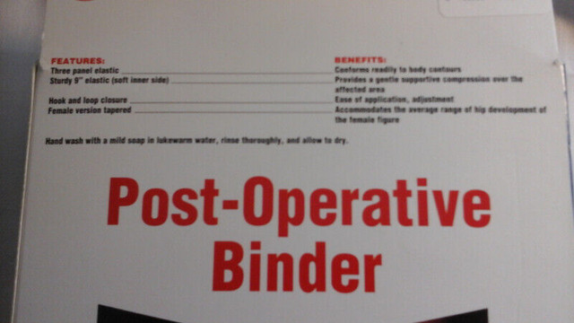 POST OPERATION ABDOMINAL MUSCLES  BRACE dans Santé et besoins spéciaux  à Ville de Montréal - Image 3