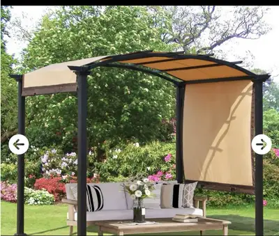 NEW – 9.7’ x 8’ Outdoor Retractable Canopy / Gazebo , View more