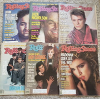 LARGE COLLECTION OF VINTAGE ROLLING STONE MAGAZINES 1970's-80's